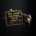 Argus Panoramic Night Vision Goggle with a gold stamp reading We are giving this away