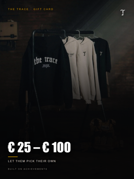The Trace gift card, 25 to 100 euro, sent by email