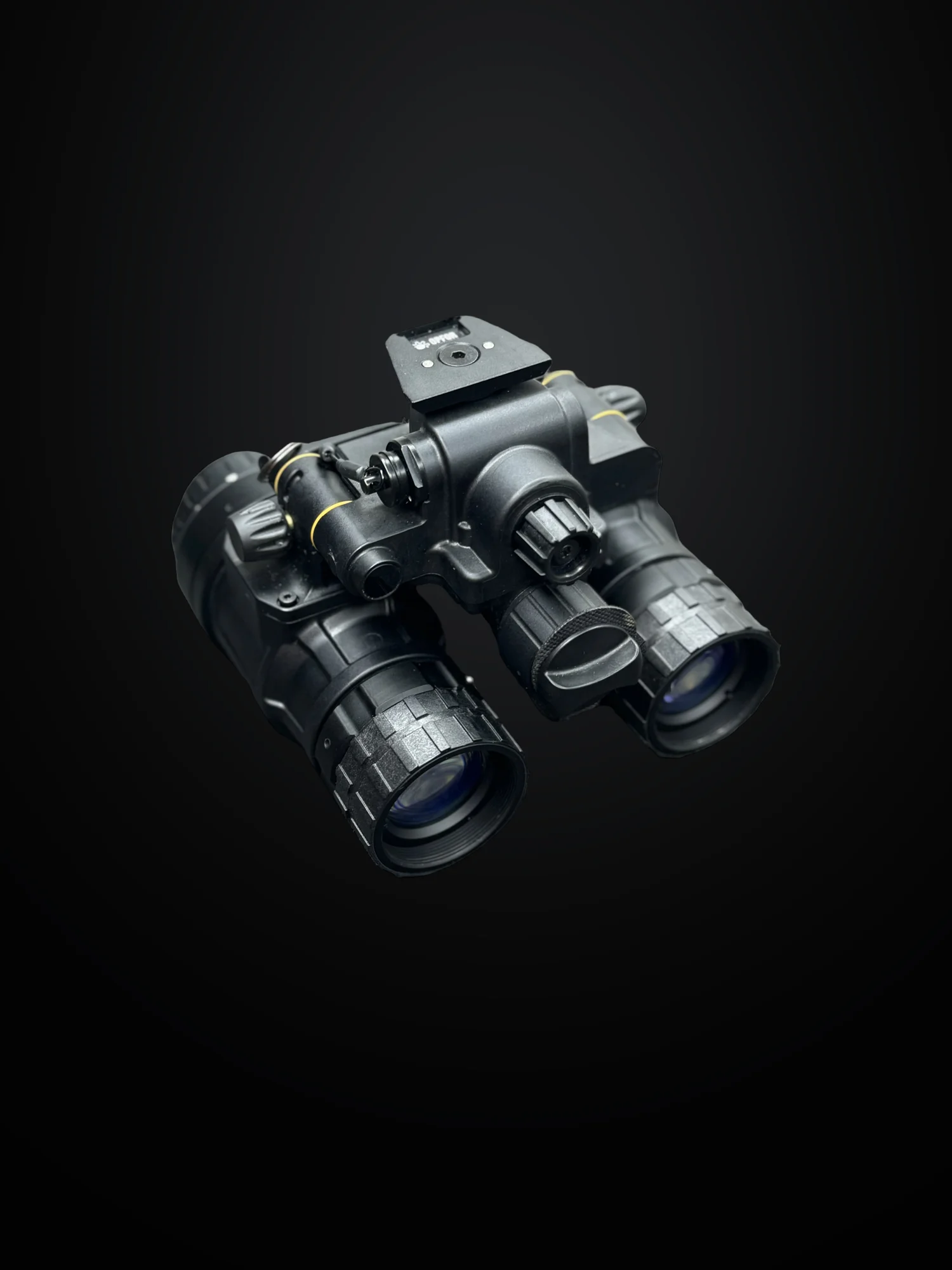 Argus BNVD-1431 MK2 binocular night vision device, three quarter view from above
